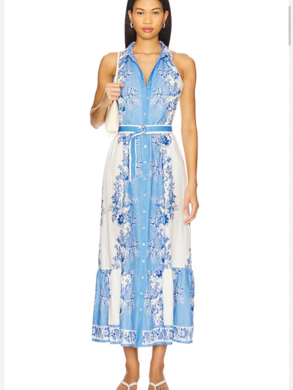 [Never Worn] Yumi Kim Sarita Blue & White Maxi Dress